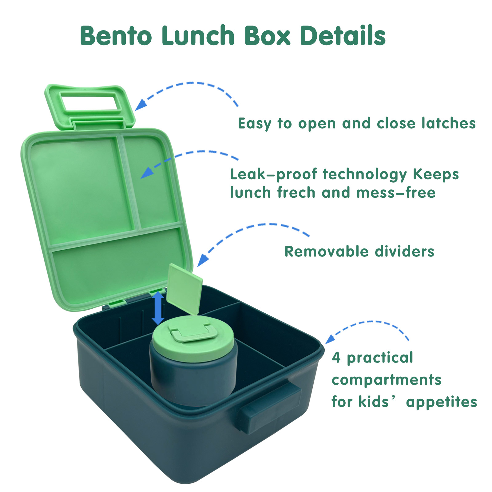 Çocuklar için 1 Set Bento Öğle - Meal Prep Bowl incelemesi ve fiyatı